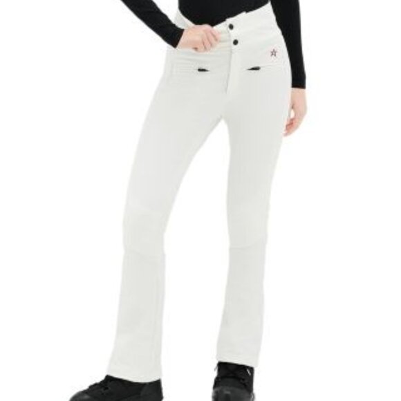 Perfect Moment Aurora High Waist Flare Ski Pant in Snow White Large NWT - Picture 1 of 6